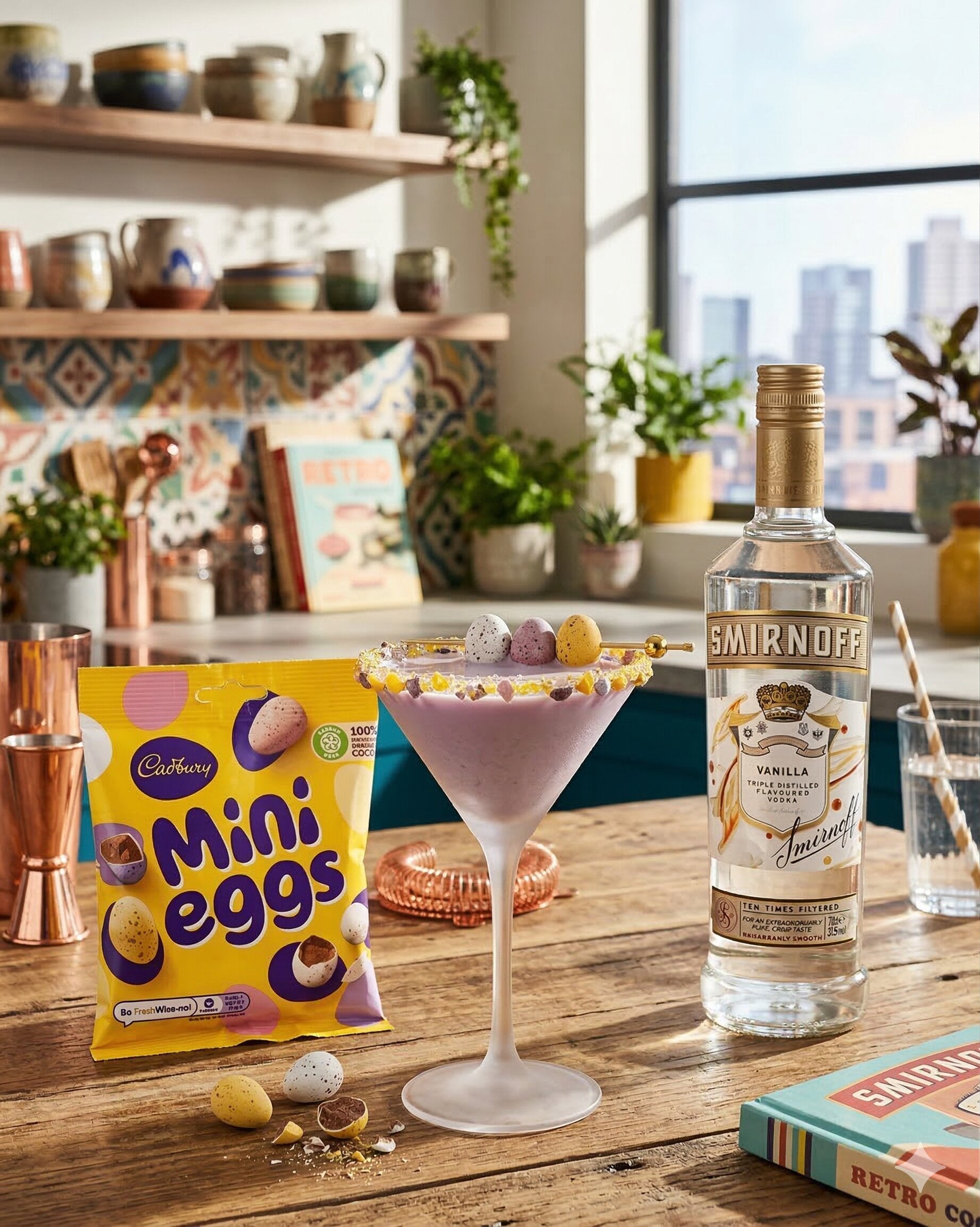 Easter Mini Eggs Vanilla Martini