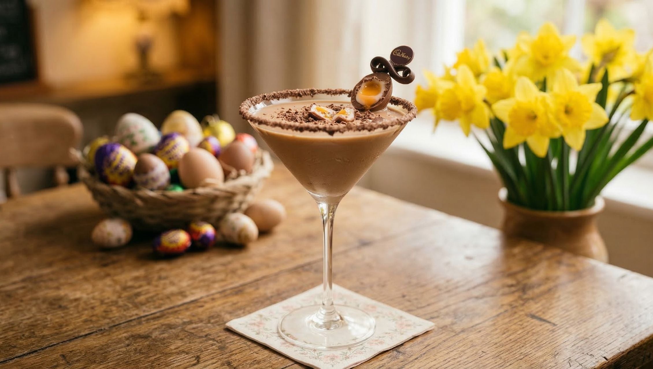 Easter Crème Egg Baileys Martini