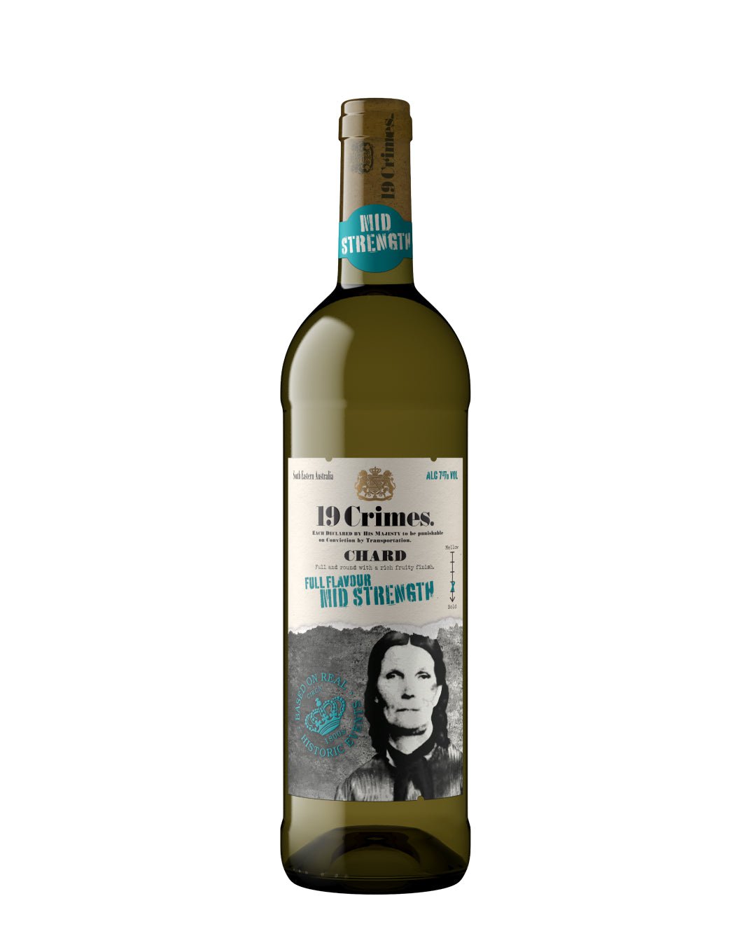 19 Crimes Mid Strength Chardonnay White Wine, 75 cl White Wine