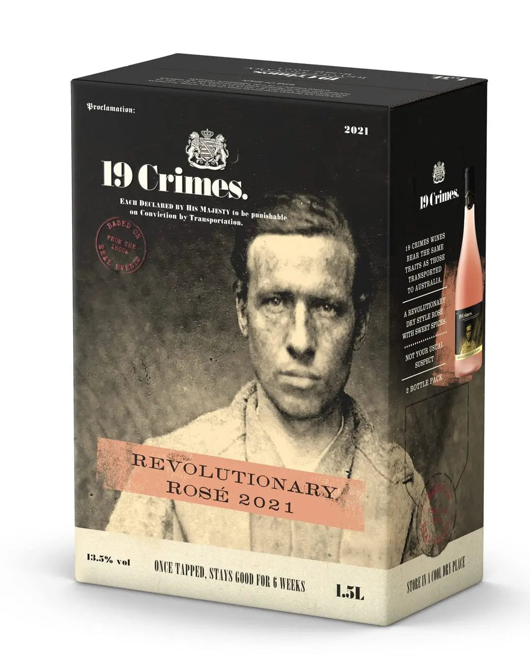 19 Crimes Rose Wine Box, 1.5 L The Bottle Club