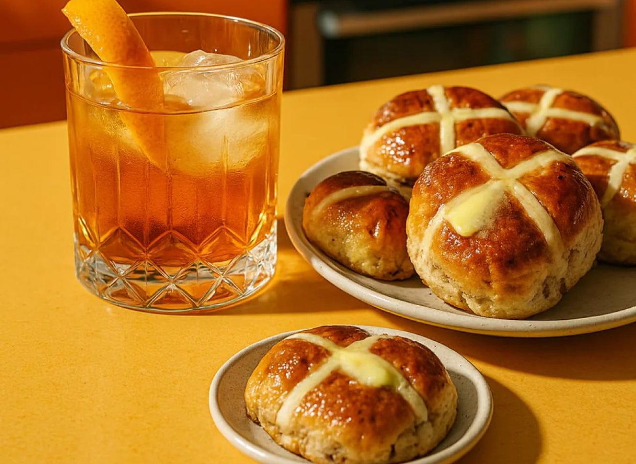 Easter Hot Cross Bun Old Fashioned
