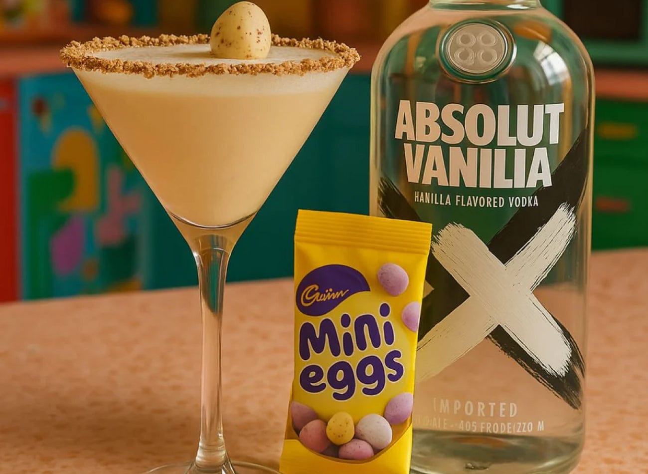 Easter Mini Eggs Vanilla Martini