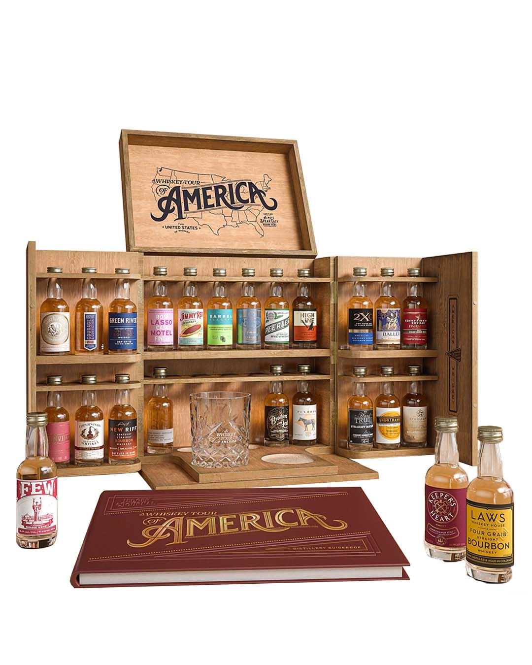 A Whiskey Tour of America Advent Calendar, 24 x 5 cl spirit-miniatures