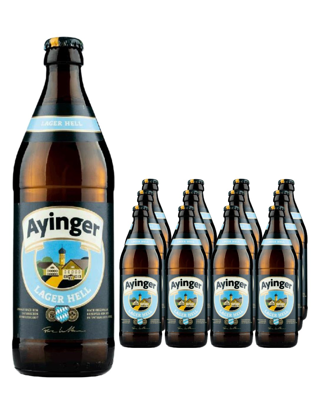 Ayinger Lager Hell Multipack, 12 x 500 ml Beer