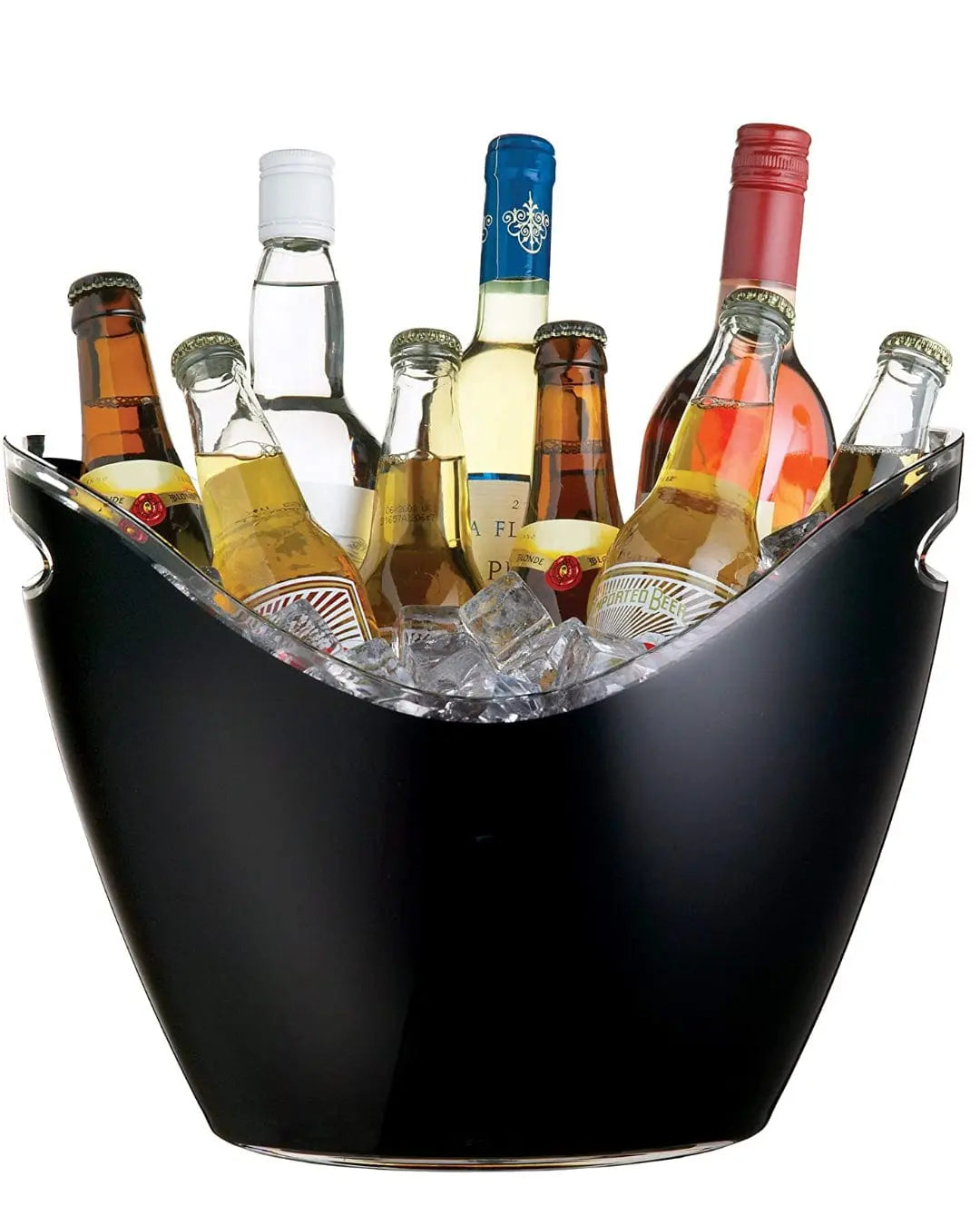 BarCraft Black Acrylic Double Sided Drinks Pail / Cooler Tableware 5028250154989