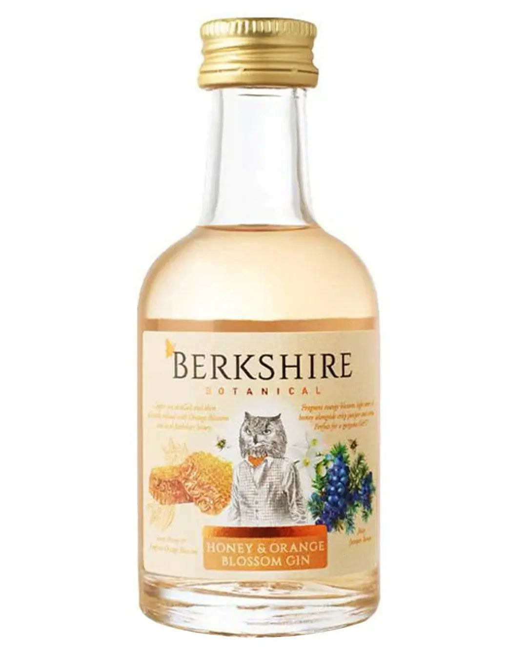 Berkshire Botanical Honey & Orange Blossom Gin Miniature, 5 cl Spirit Miniatures