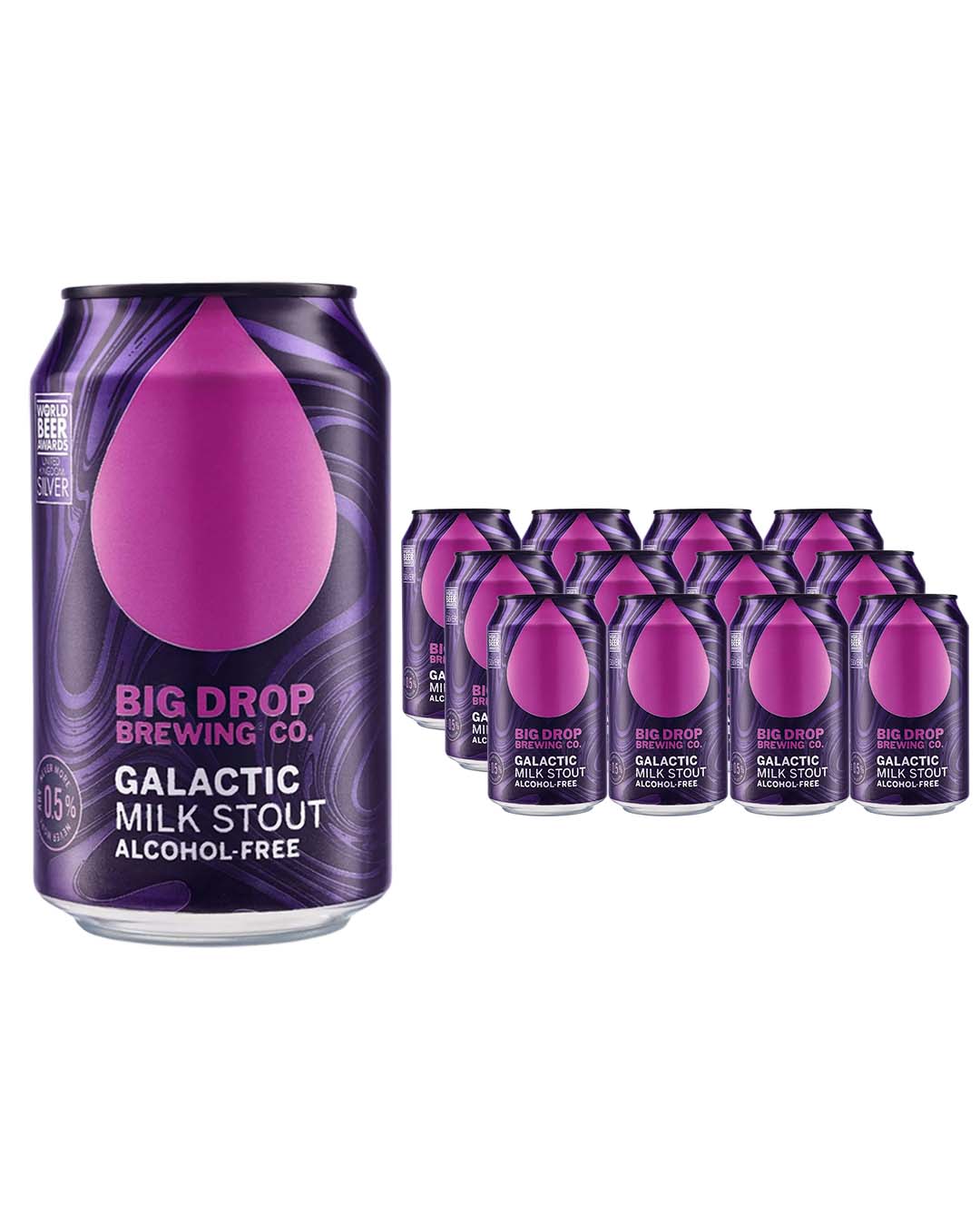 Big Drop Brewing Galactic Milk Stout Multipack, 12 x 330 ml Beer