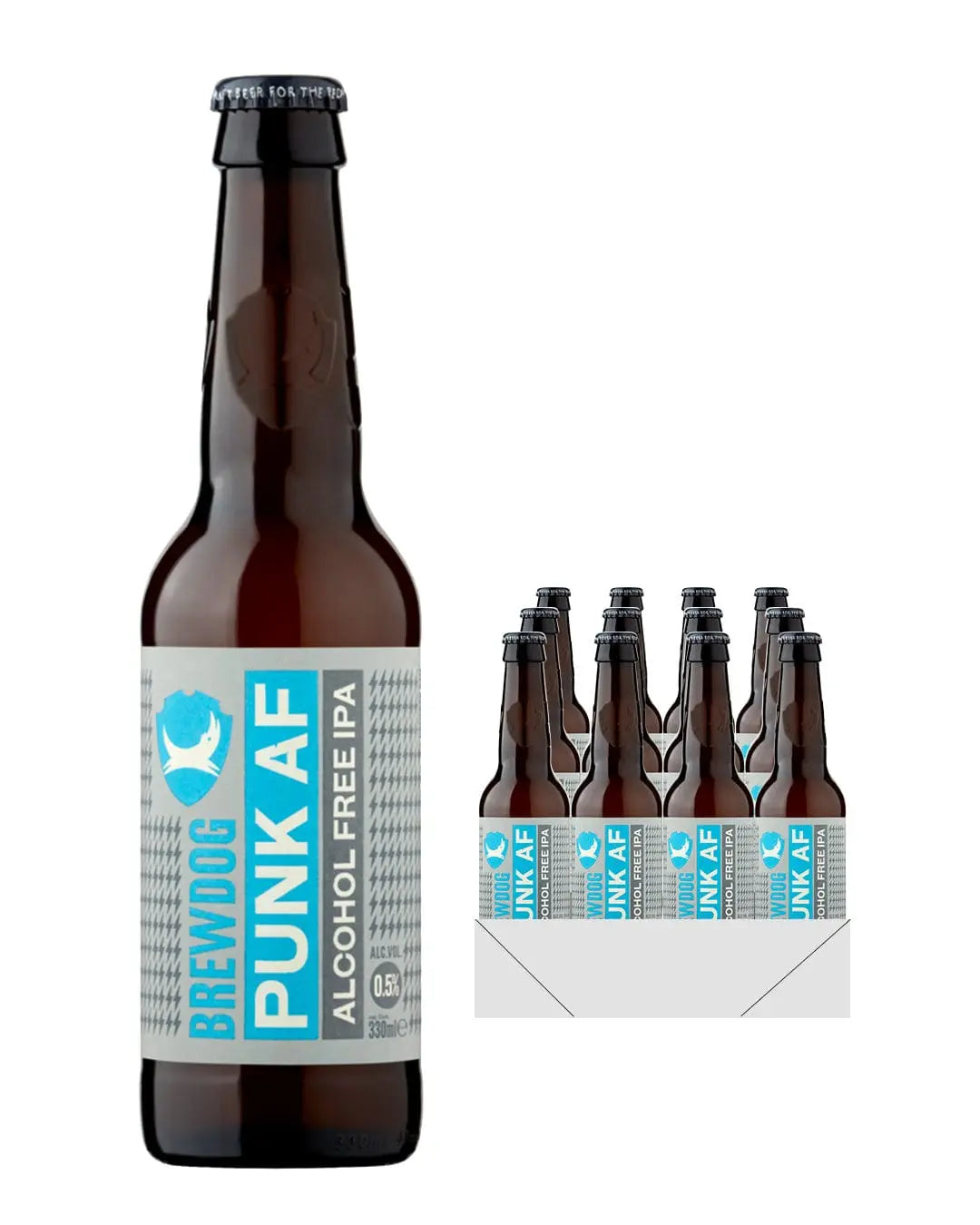 BrewDog Punk AF Beer Bottle Multipack, 12 x 330 ml Beer
