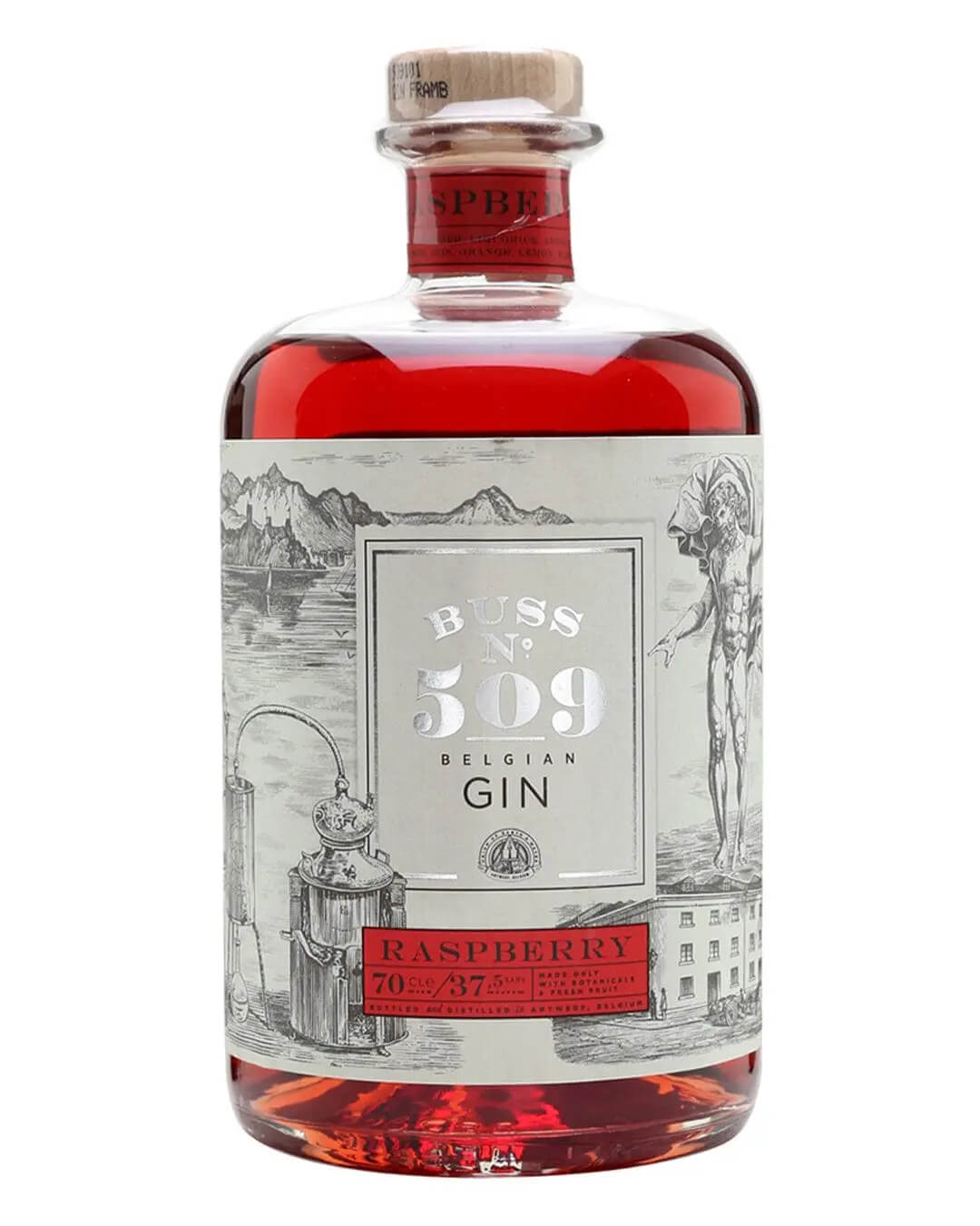 Buss No. 509 Raspberry Gin, 70 cl Gin 5425035390004