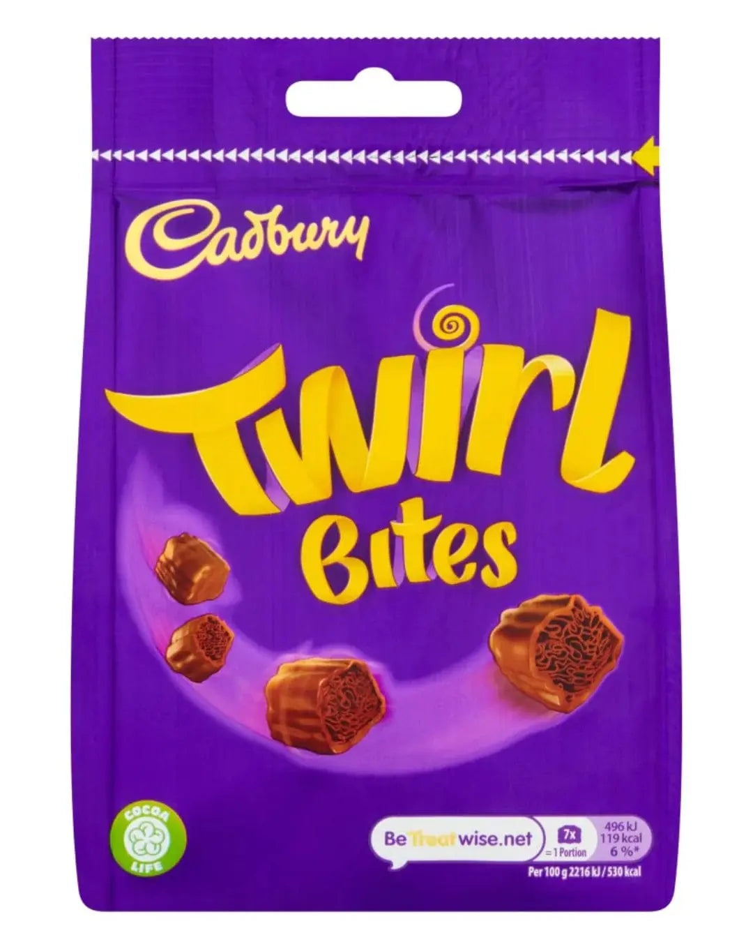 Cadbury Twirl Bites Bag, 95 g The Bottle Club
