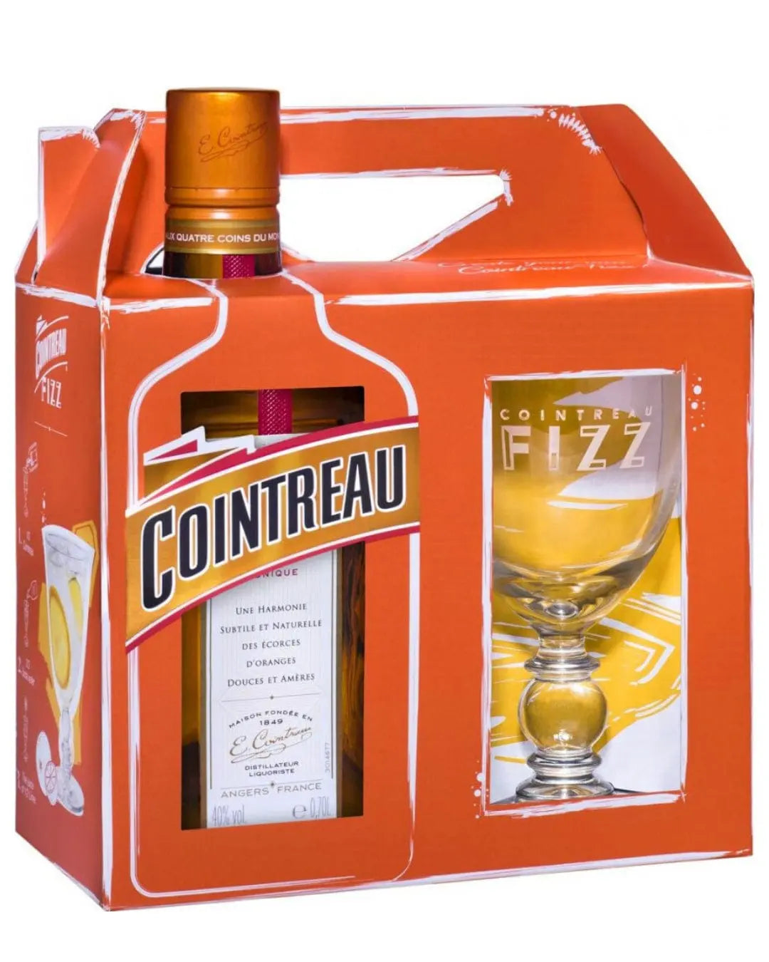Cointreau Orange Liqueur Glass Gift Pack, 70 cl Liqueurs & Other Spirits