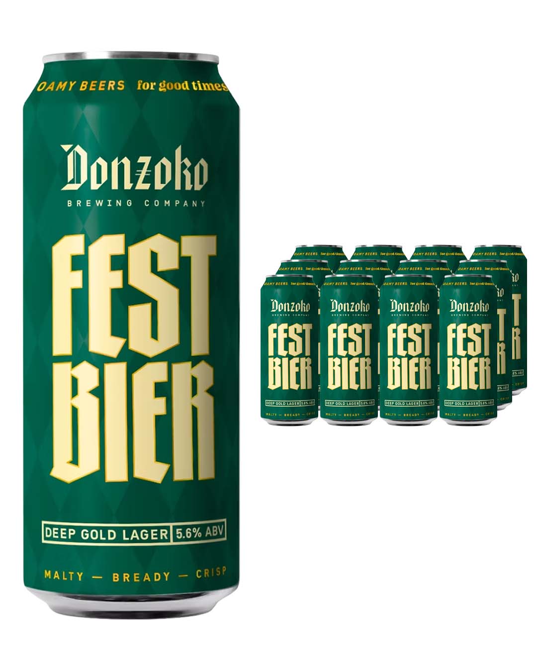 Donzoko Festbier Lager Can Multipack, 12 x 440 ml Beer