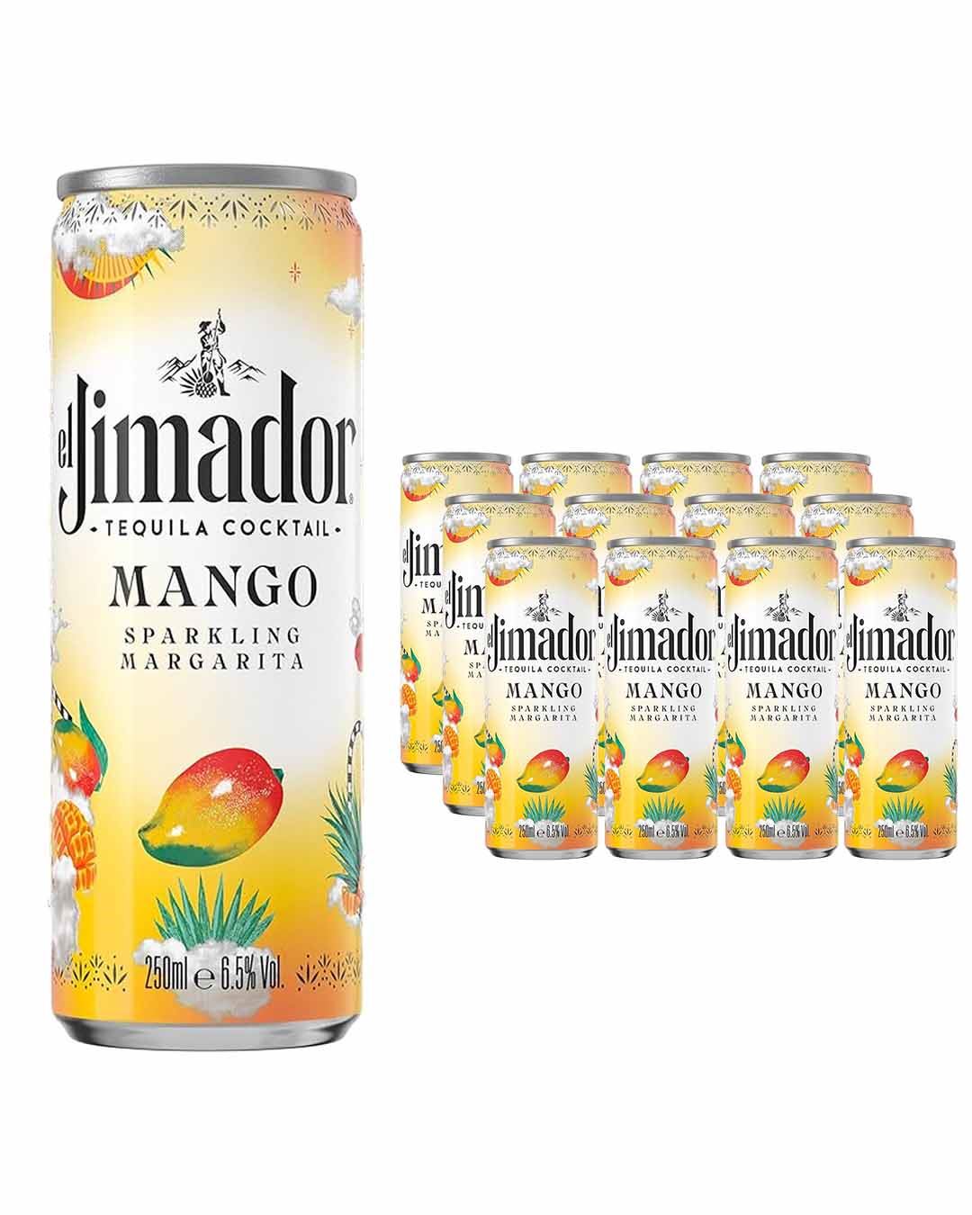El Jimador Mango Sparkling Margarita Can Multipack 12 x 250 ml Ready To Drink