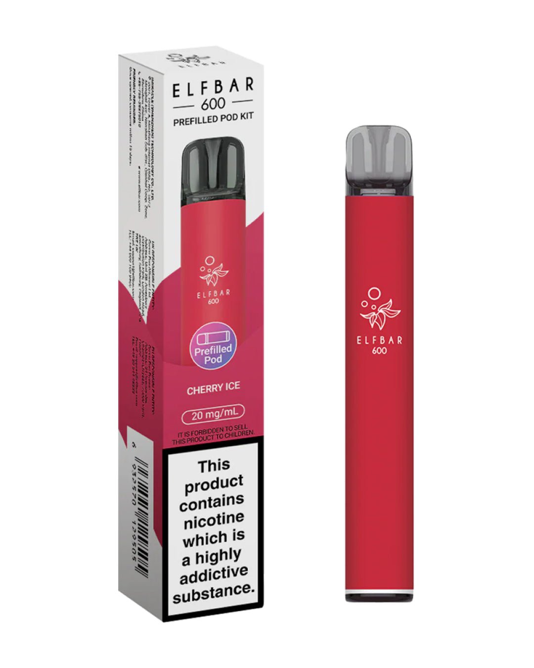 Elf Bar 600 Cherry Ice Prefilled Pod Kit spirits