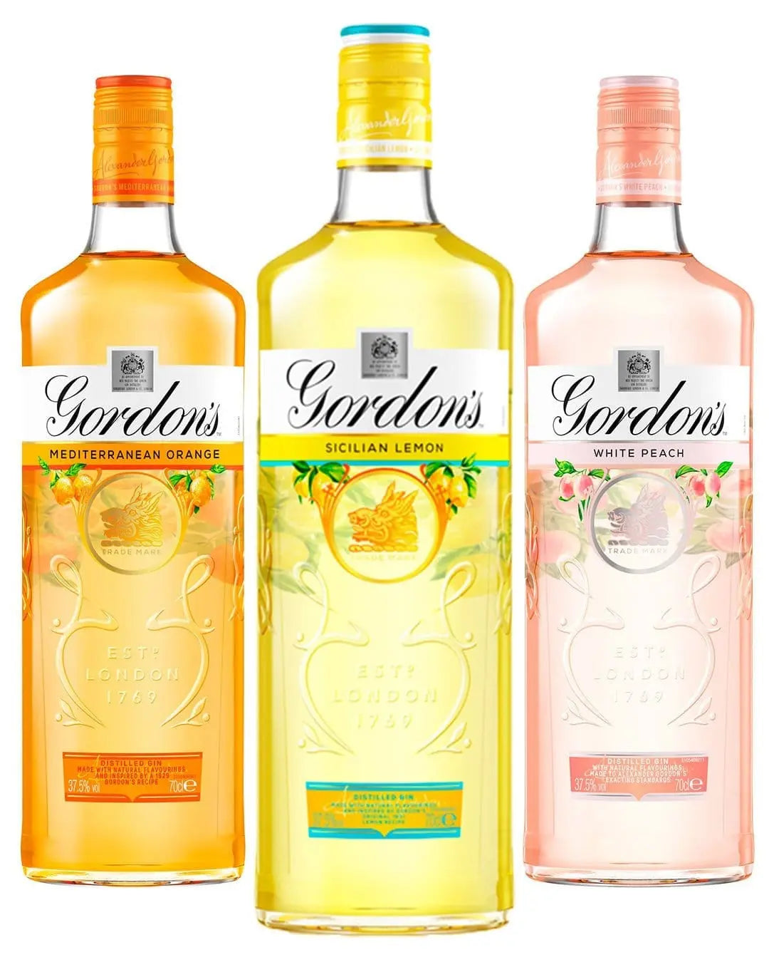 Buy Gordon's Gin Summer Flavours Trio Pack, 70 cl Online
