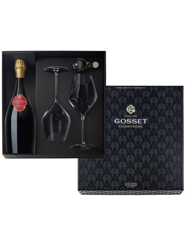 Gosset Grand Reserve Champagne Gift Set, 75 cl champagne-sparkling
