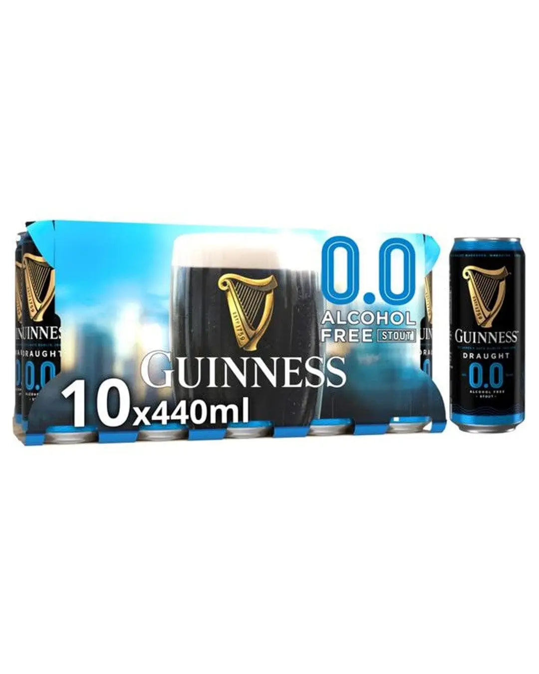 Guinness Draught Alcohol Free Beer, 10 x 440 ml Beer