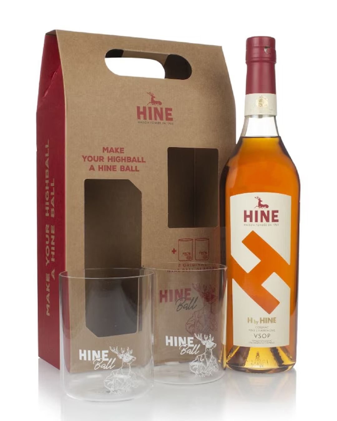 H By Hine VSOP Cognac Giftset, 70 cl cognac-brandy