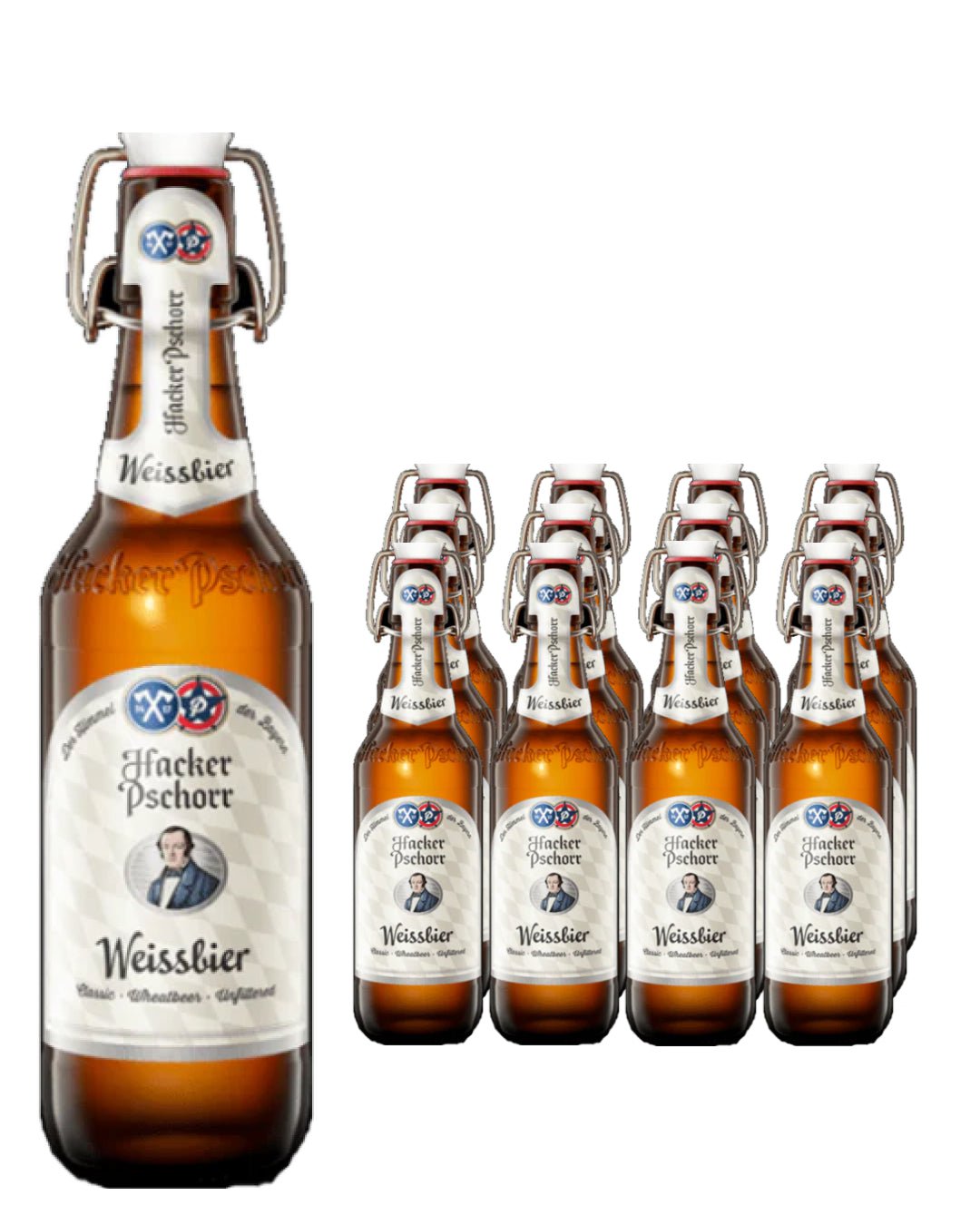 Hacker Pschorr Weissbier Beer Multipack, 12 x 500 ml Beer