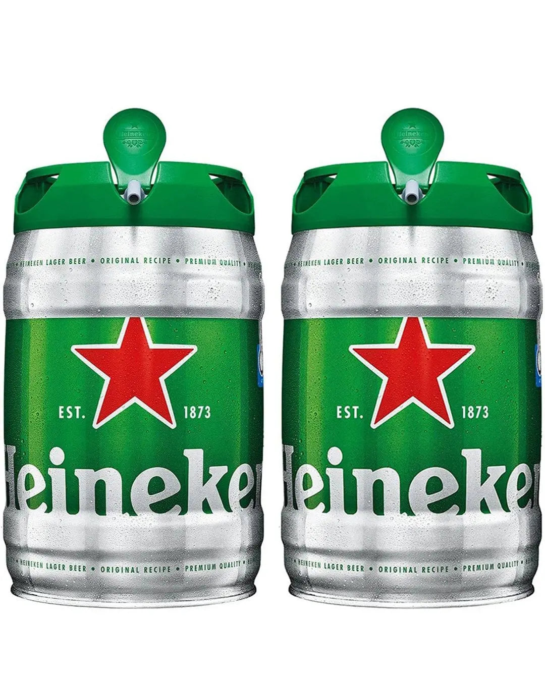 Heineken Premium Lager Mini Keg Duo, 2 x 5 L BBE 31/07/2023 Beer