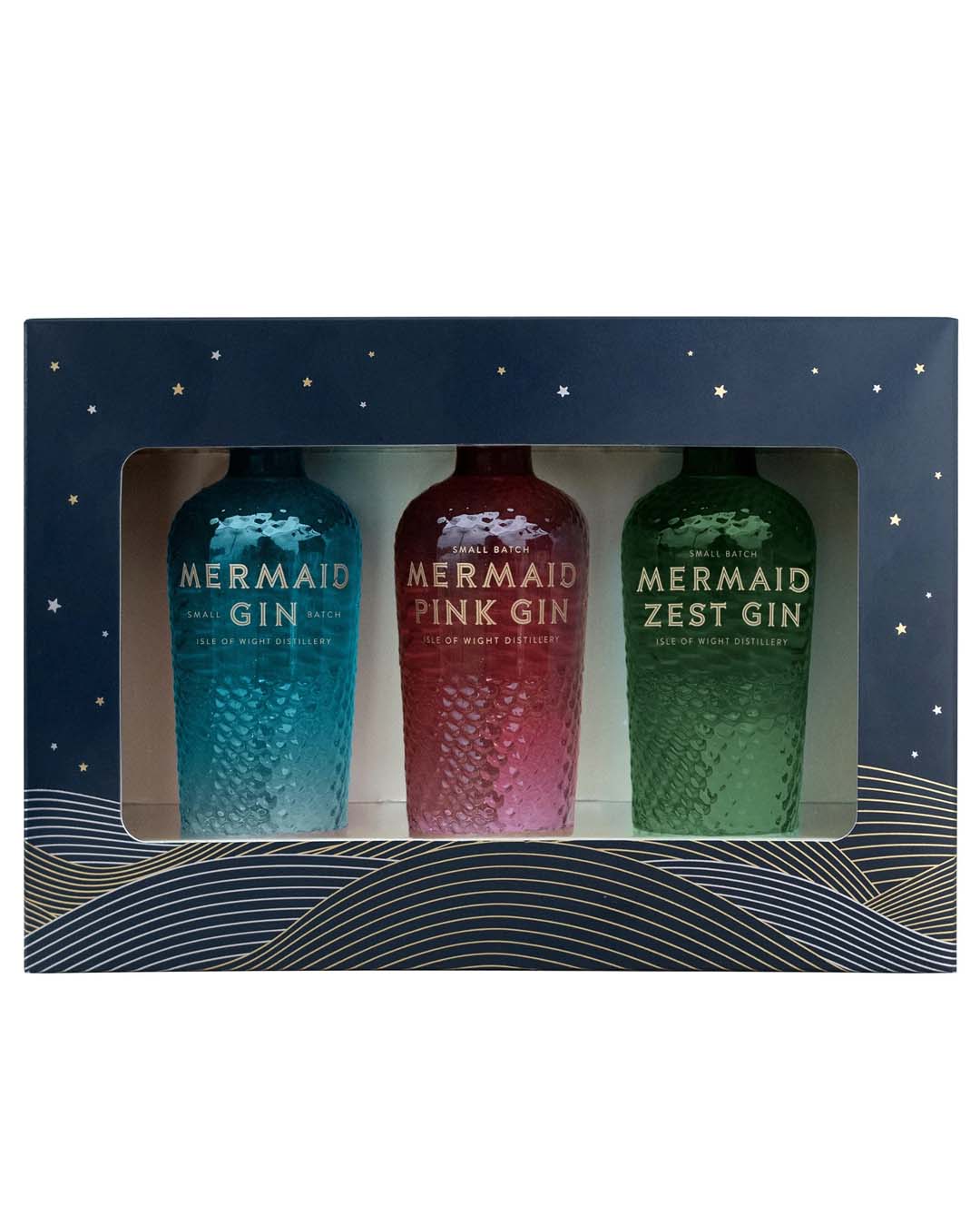Isle of Wight Mermaid Gin Miniature Gift Set, 3 x 5 cl Spirit Miniatures