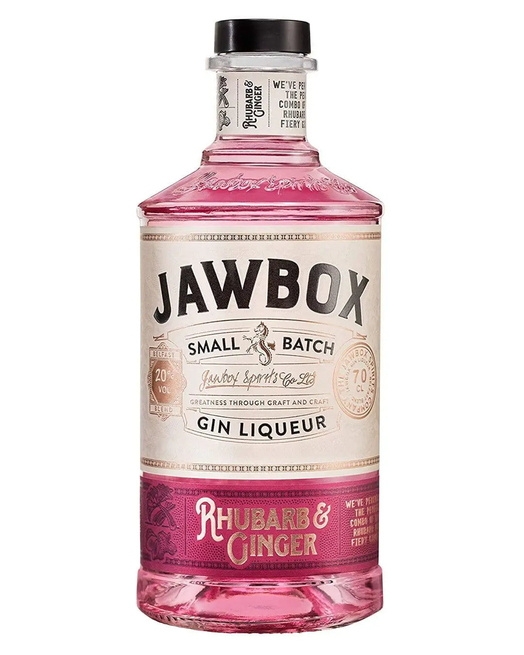 Jawbox Rhubarb and Ginger Gin Liqueur, 70 cl Gin 5060434130600