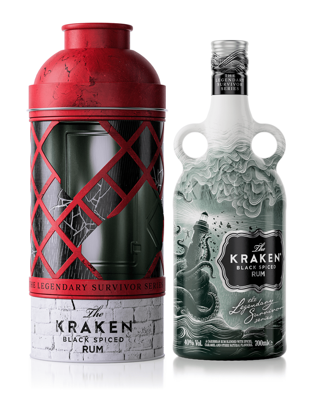 Kraken The Legendary Survivor Series Black Spiced Rum, 70 cl Spirits