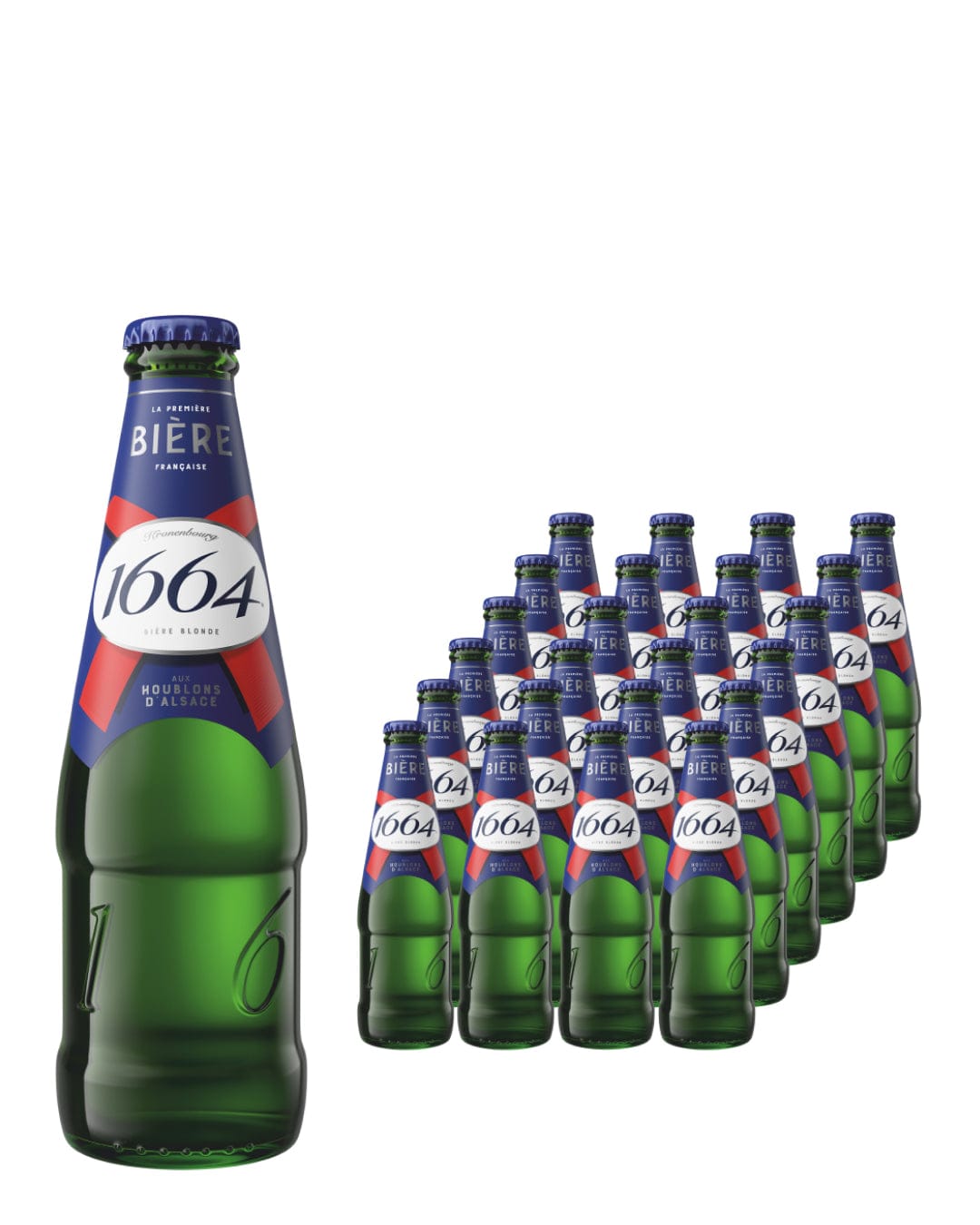 Kronenbourg 1664 Lager Beer Bottle Multipack, 24 x 275 ml Beer