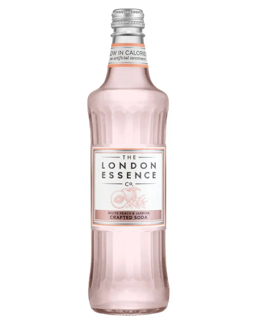 London Essence Company White Peach & Jasmine Crafted Soda Water Bottle, 1 x 500 ml Tonics