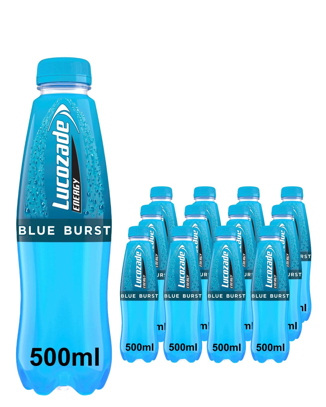 Lucozade Blue Burst Energy Drink Multipack, 12 x 500 ml Soft Drinks & Mixers