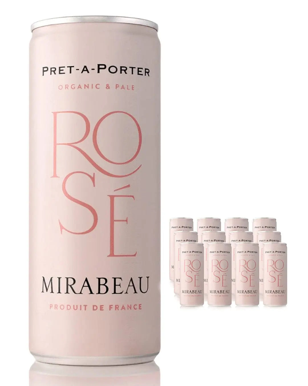 Mirabeau Prêt-à-Porter Rosé Can Multipack, 12 x 250 ml – The