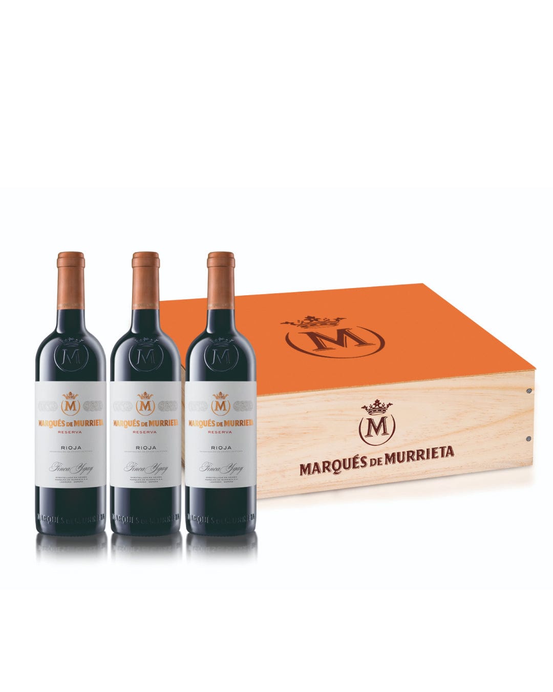 Marqués de Murrieta Reserva Rioja Three Bottle Wooden Case, 3 x 75 cl Red Wine