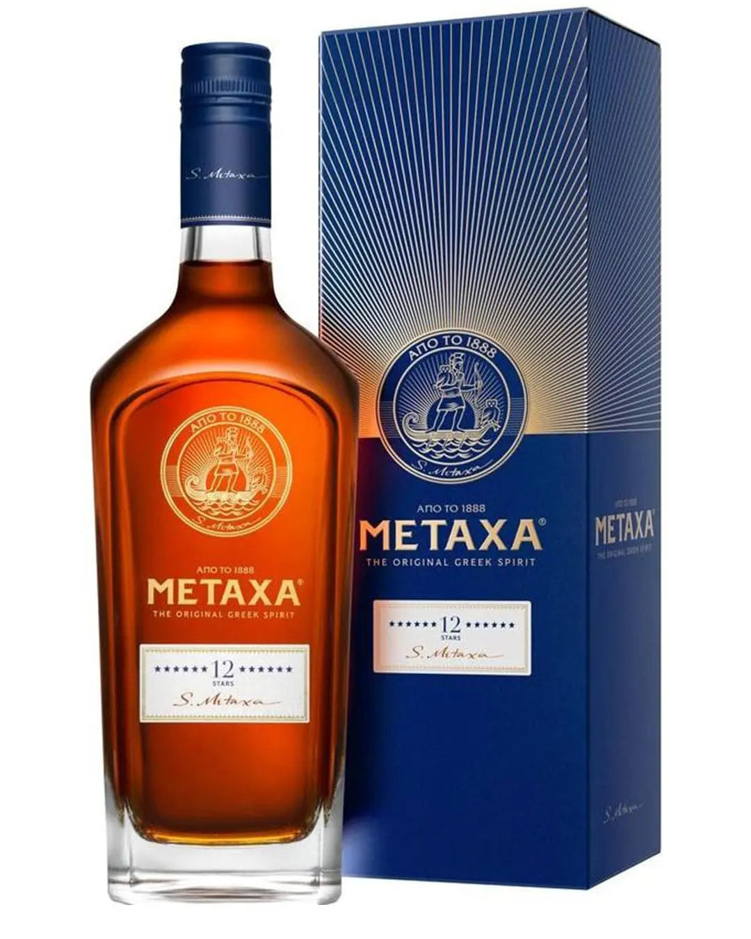 Metaxa 12 Star Brandy, 70 cl Cognac & Brandy 5202795150297
