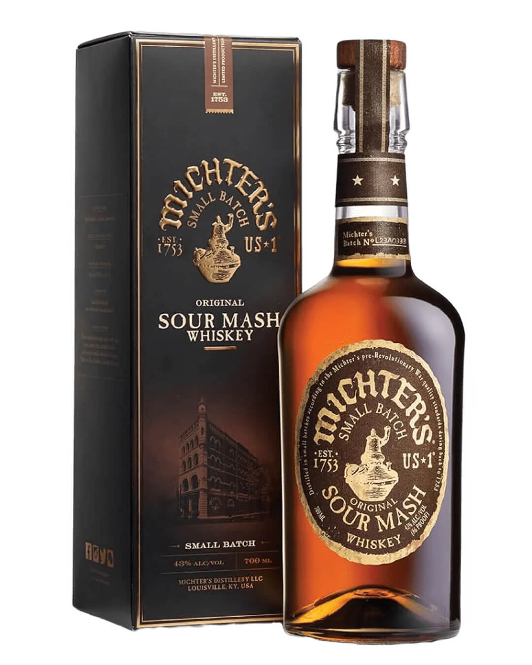 Michter's U.S. Number 1 Original Sour Mash Whiskey, 70 cl Whisky 39383009638