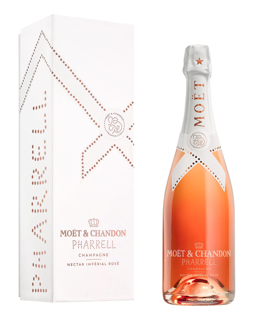 Moët & Chandon Nectar Imperial Rosé Niro Pharrell Williams Limited Edition Champagne Gift Box, 75 cl Champagne & Sparkling