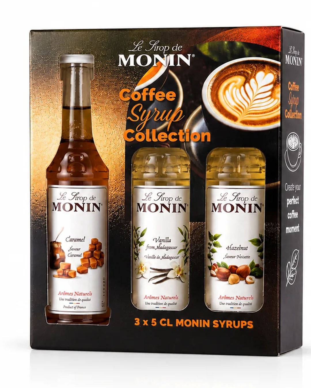 Monin Vanilla, Caramel and Hazelnut Syrup Gift Set, 3 x 5 cl cocktail-essentials