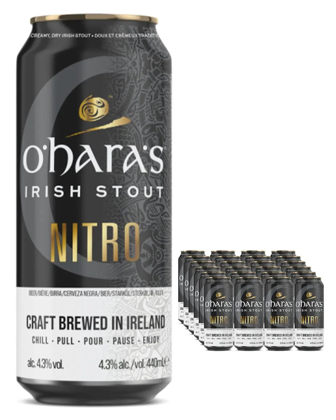O'Hara's Irish Nitro Stout, 24 x 440 ml Beer