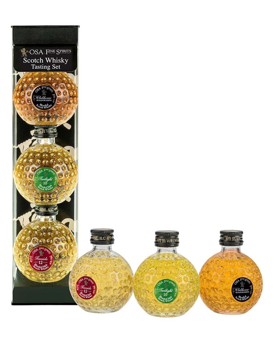 Old St Andrews Whisky Tasting Giftset, 3 x 5 cl spirit-miniatures