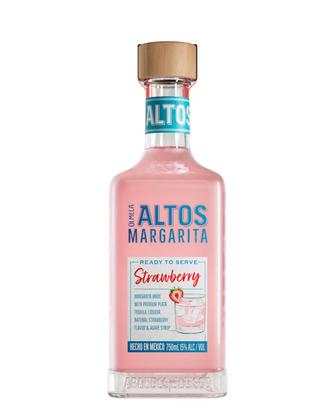 Olmeca Altos Margarita Strawberry Primixed Drink, 75 cl Ready Made Cocktails