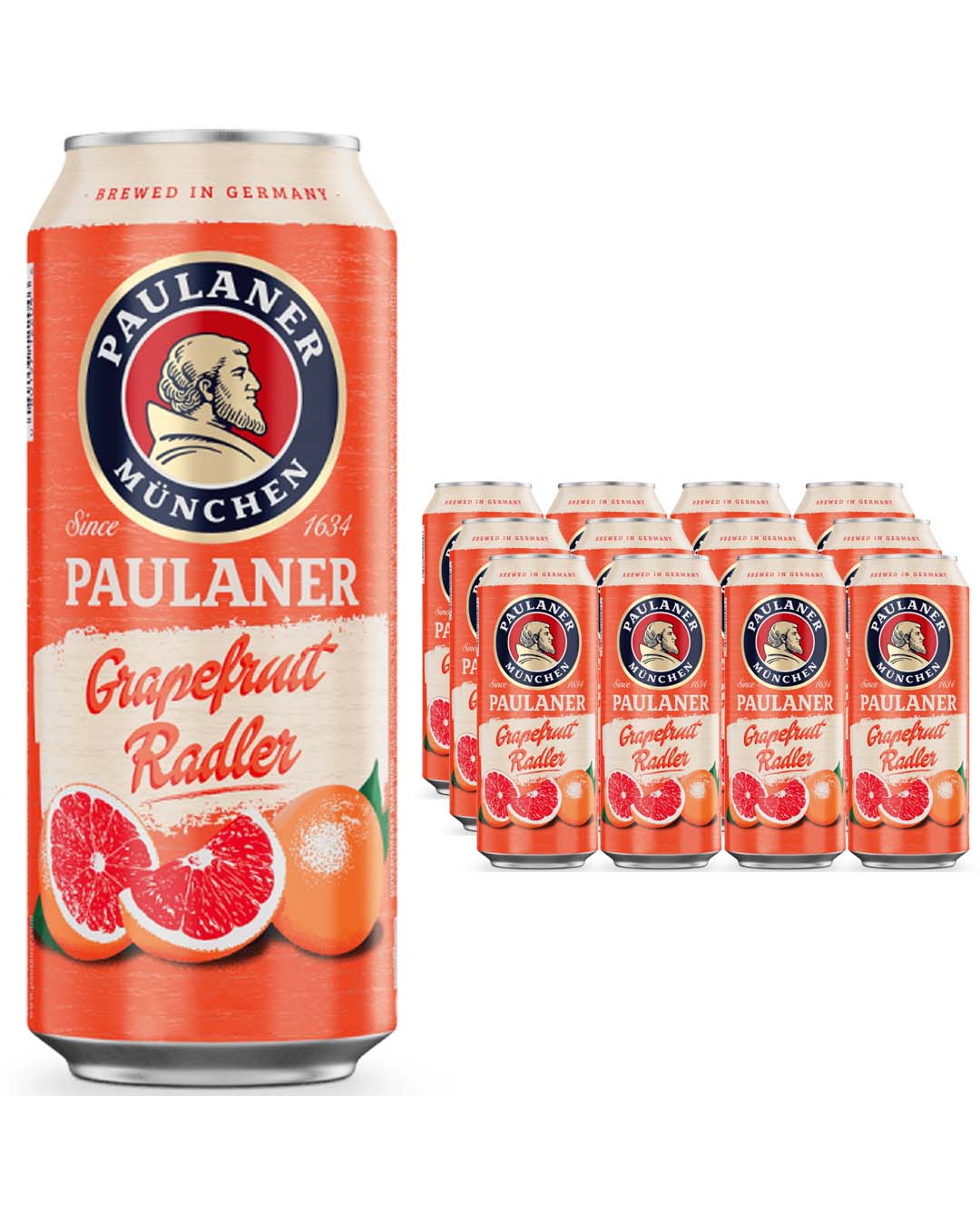 Paulaner Grapefruit Radler Can Multipack, 12 x 500 ml Beer