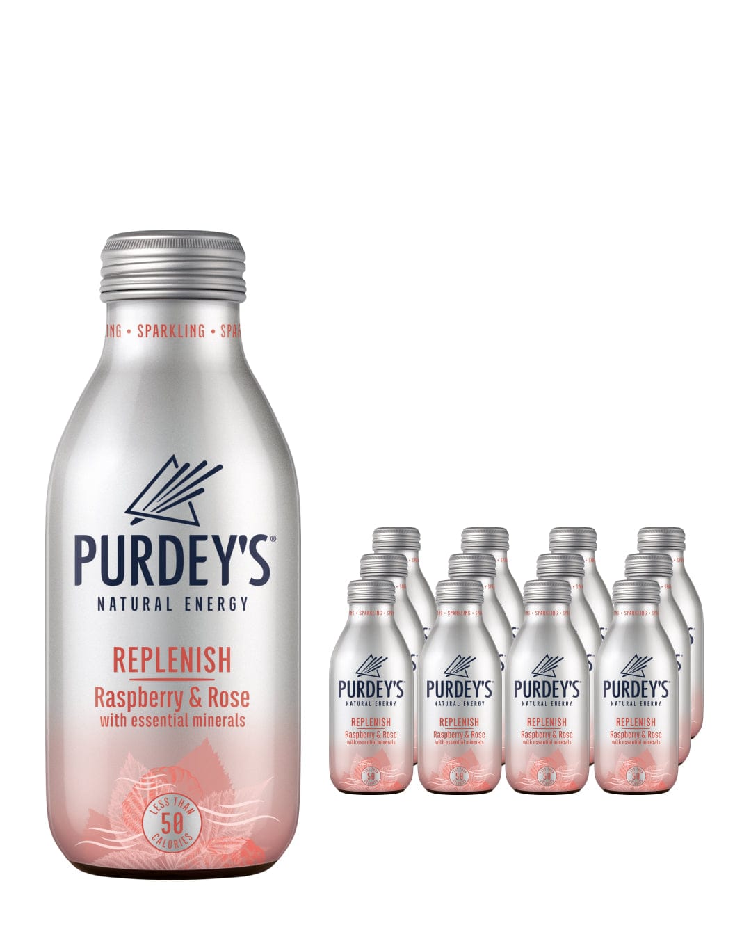 Purdey's Natural Energy Replenish Raspberry & Rose Multipack, 12 x 330 ...