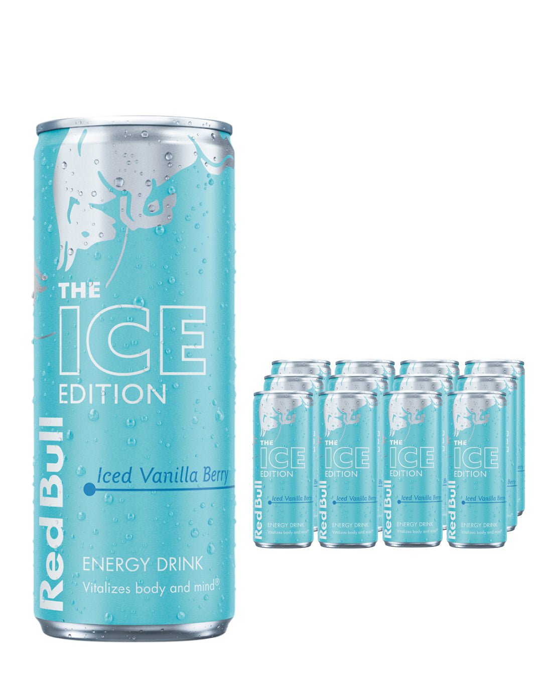 Red Bull The Ice Edition Iced Vanilla Berry Energy Drink Multipack, 12 x 250 ml Soft Drinks & Mixers