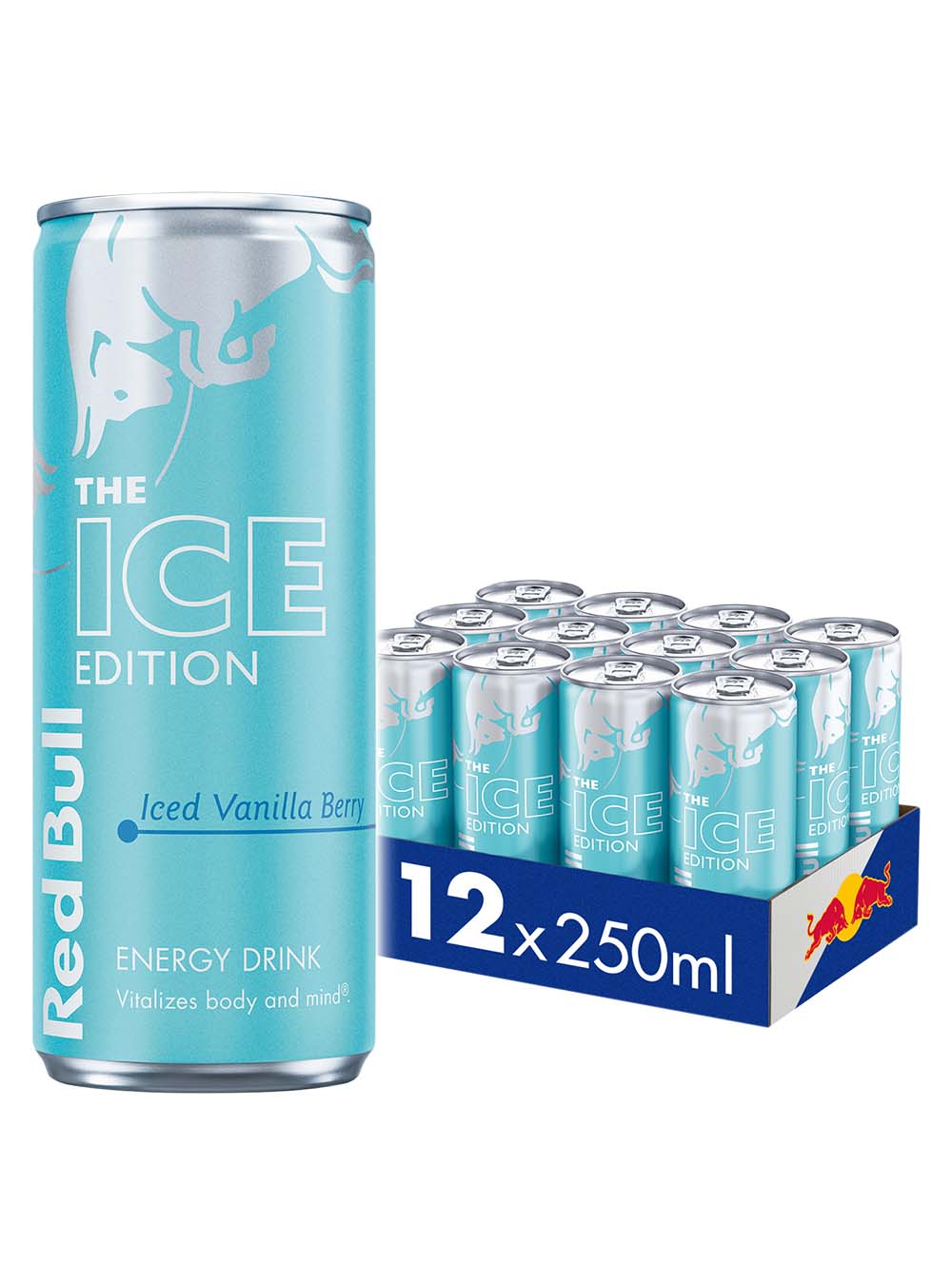 Red Bull The Ice Edition - Iced Vanilla Berry Energy Drink Multipack, 12 x 250 ml Soft Drinks & Mixers 9002490276492