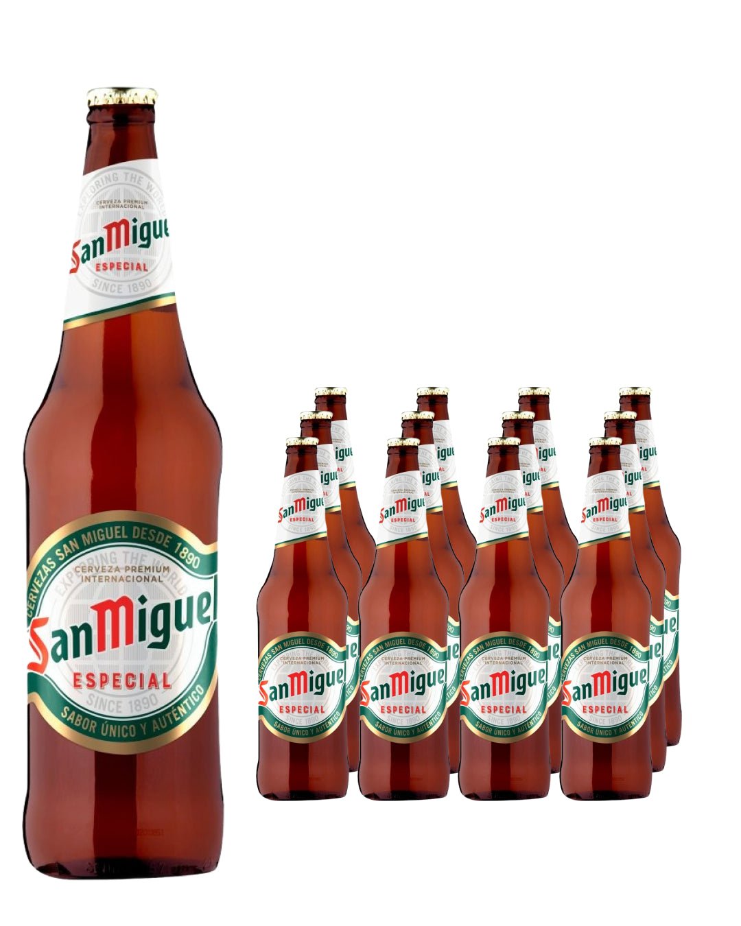 San Miguel Premium Lager Beer Bottle Multipack, 12 x 660 ml Beer