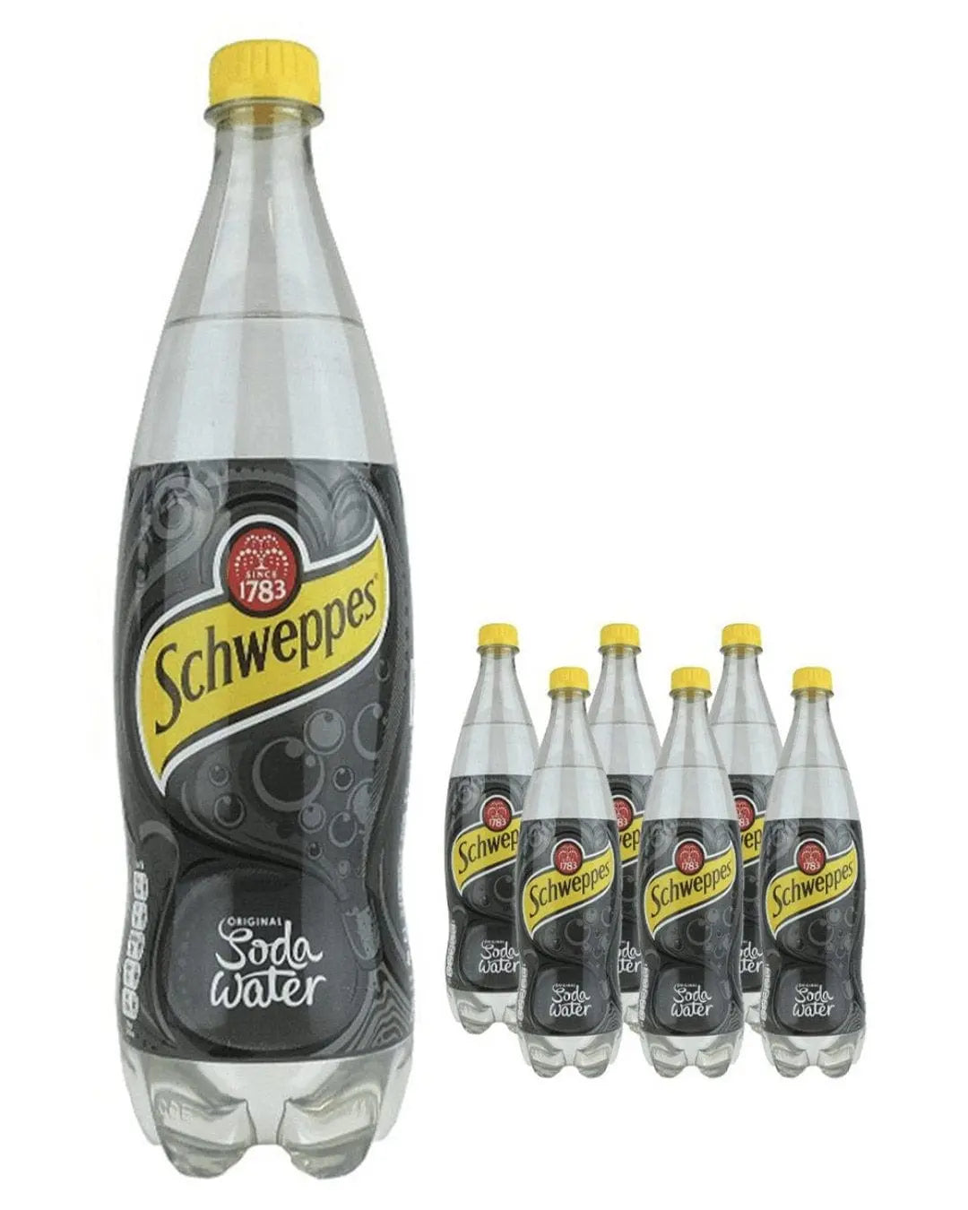 Schweppes Soda Water Multipack, 6 x 1 L Water 5449000133410