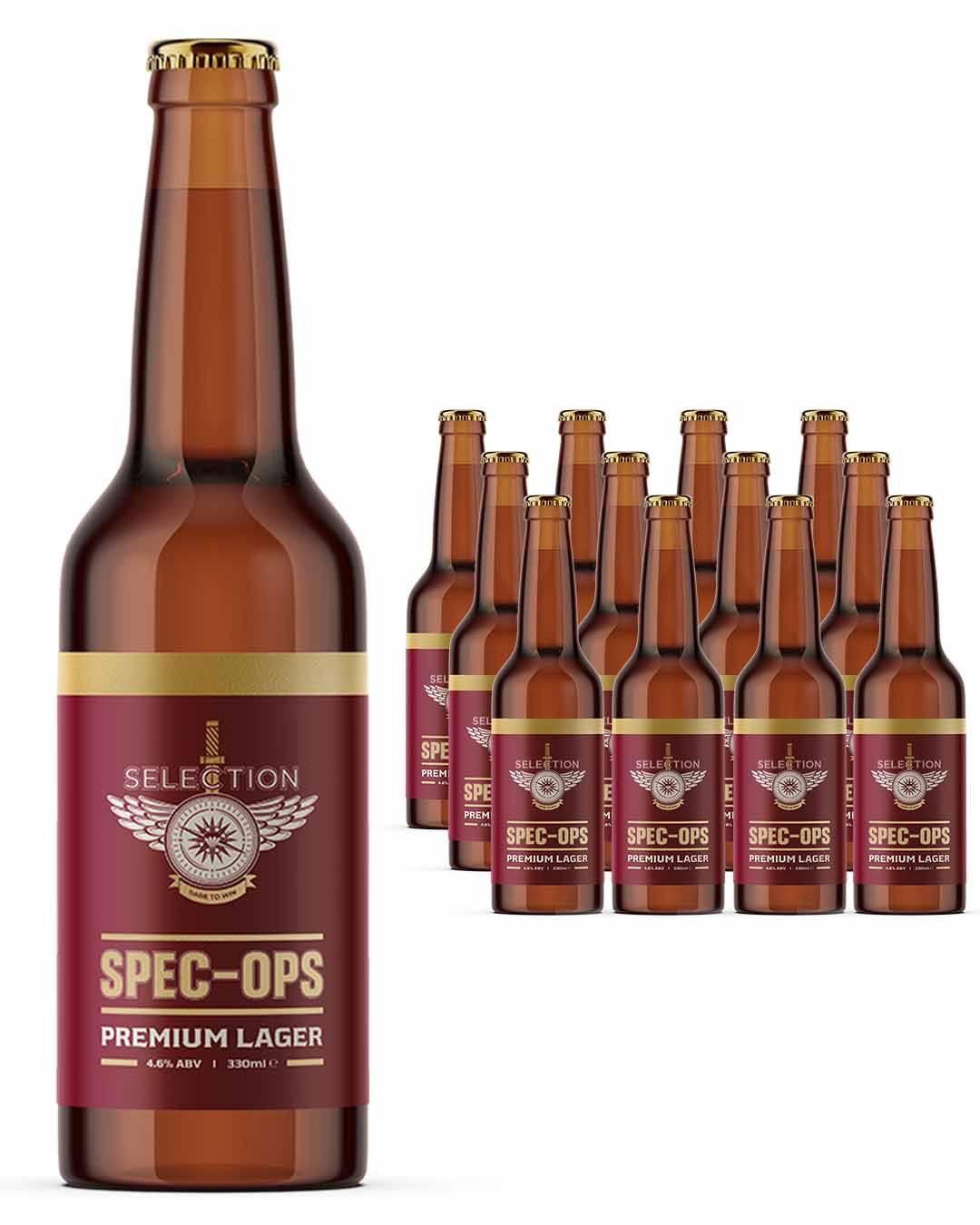 Selection Spec Ops Lager Bottle Multipack, 12 x 330 ml beer