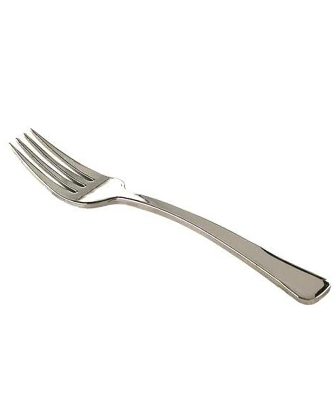 Silver Plastic Forks Pack Size 12 Partyware 5033298006169
