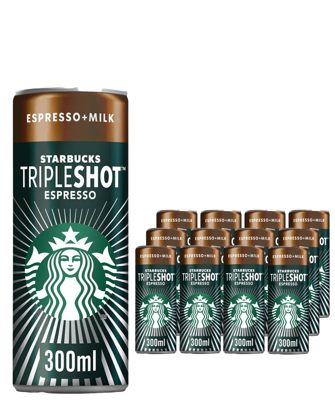 Starbucks Tripleshot Espresso Iced Coffee Can Multipack, 12 x 300 ml Soft Drinks & Mixers