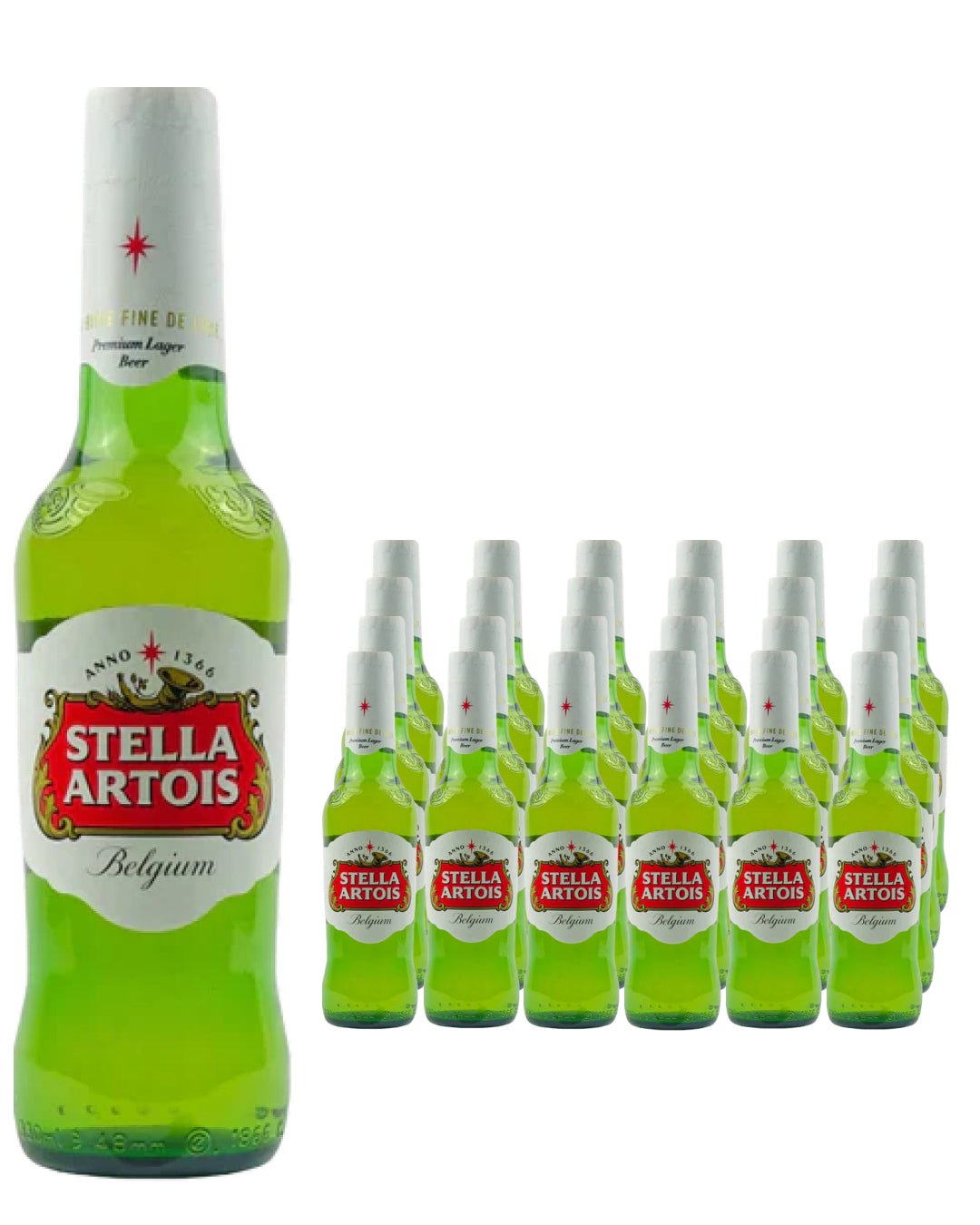 Stella Artois Premium Lager Beer, 24 x 330 ml Beer 5014379012972