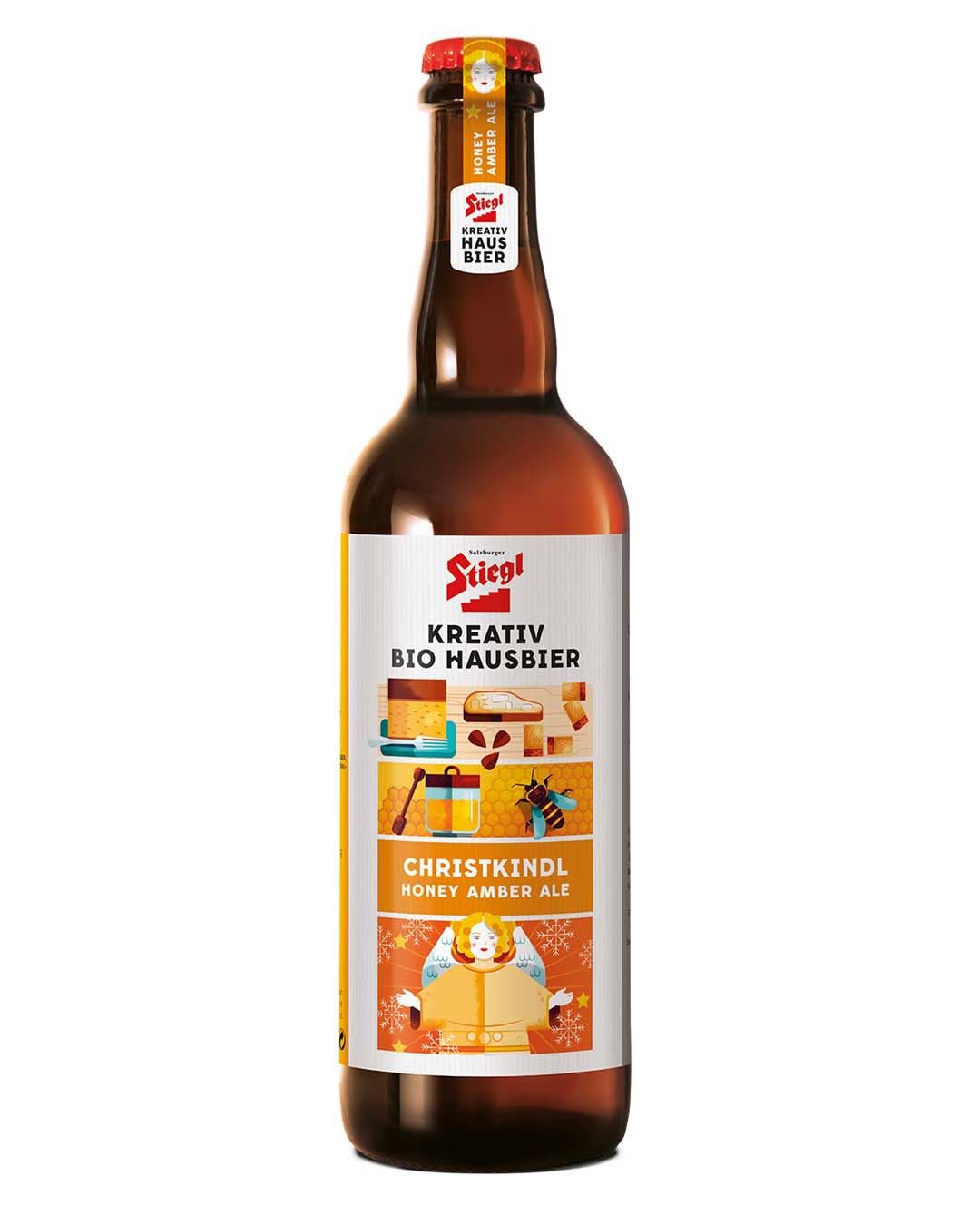 Stiegl Christkindl Honey Amber Ale, 75 cl beer